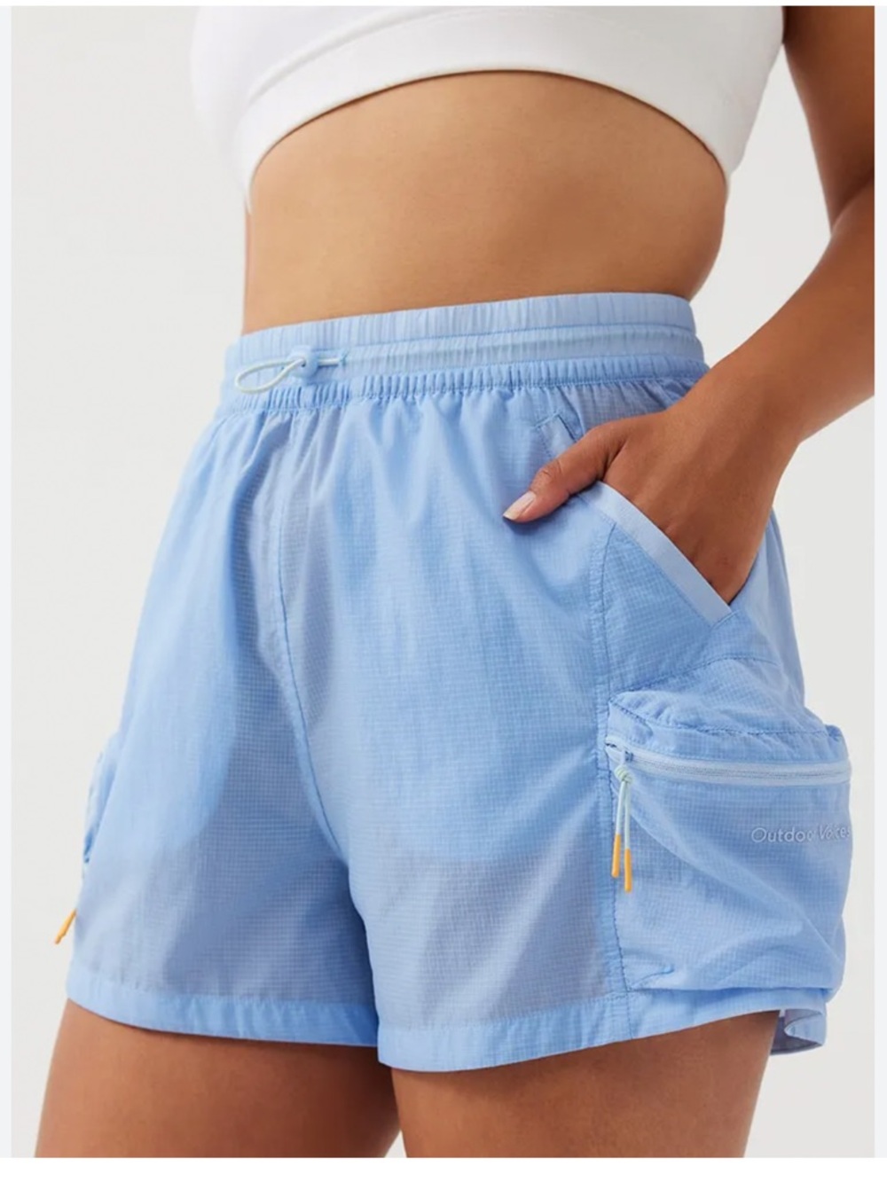 Outdoor Voices Windbreak shorts Bluebell Size Small NWT